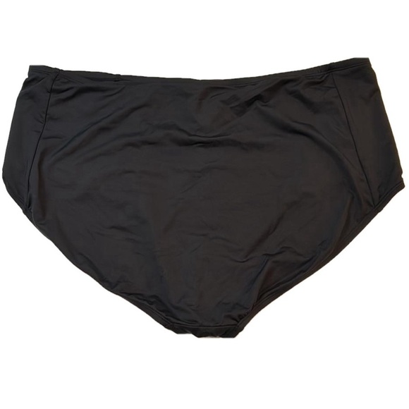 NYT Kenneth Cole Reaction Black High Waist Swim Bathing Suit Bikini Bottom 3X - Picture 2 of 4